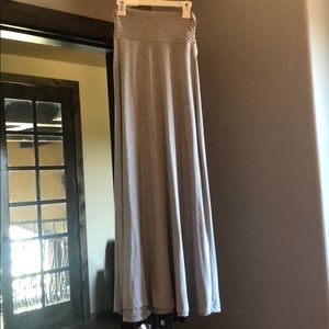 Gray Maxi Skirt